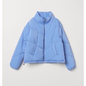 H&M Blue Puffer Jacket- worn once!